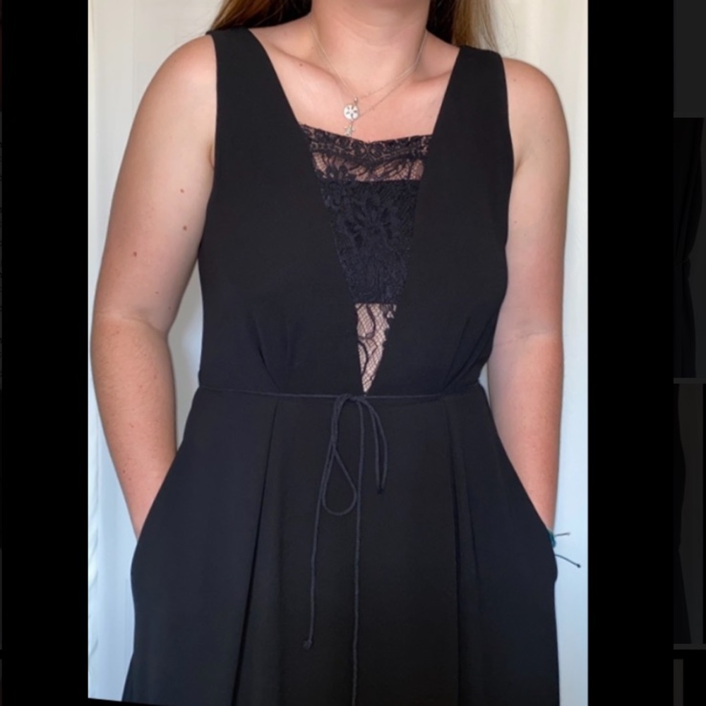 Bisou Bisou Black midi dress